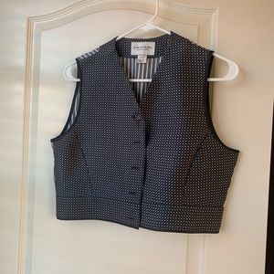 Emanuel Ungaro Vintage Navy Blue Silk Vest